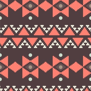 Indigenous Geometric Tapestry Style