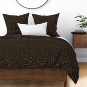 Solid Earthy Gold Black Faux Glitter -- Glitter Look, Simulated Glitter, Gold Brown Black Glitter Sparkles Print -- 60.42in x 25.00in   repeat -- 150dpi (Full Scale)