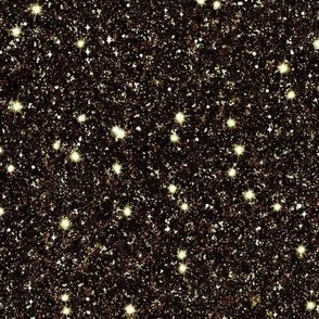 Solid Earthy Gold Black Faux Glitter -- Glitter Look, Simulated Glitter, Gold Brown Black Glitter Sparkles Print -- 60.42in x 25.00in   repeat -- 150dpi (Full Scale)