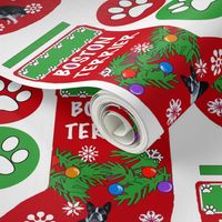 Boston Terrier Cut and Sew Christmas Stocking