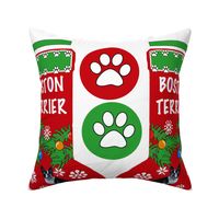 Boston Terrier Cut and Sew Christmas Stocking