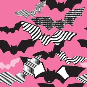 Geo Bats-CandyPink