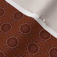 Henna Circles - Chocolate Brown