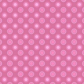 Medium Pink Dots on Pink