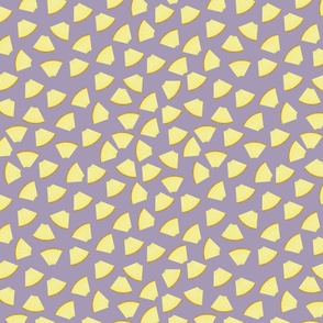 Pieces Pineapple // Normal Scale // Tropical Fruits // Pina Colada Party // Yellow Pinnaple //  Violet Background