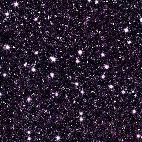 Solid Purple Midnight Black Faux Glitter -- Glitter Look, Simulated Glitter, Violet Black Glitter Sparkles Print -- 60.42in x 25.00in repeat -- 150dpi (Full Scale)