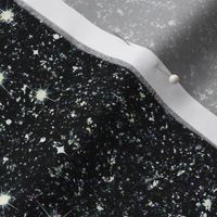 Solid Black Faux Glitter -- Silver toned with subtle purple, green blue highlights for richness and depth -- Glitter Look, Simulated Glitter, Glitter Sparkles Print -- 60.42in x 25.00in repeat -- 150dpi (Full Scale)