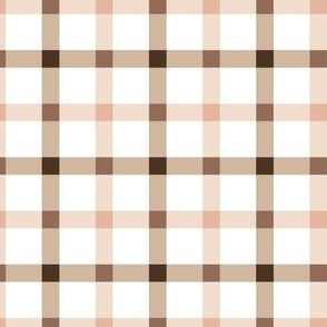 cream brown pink Valentines Gingham 1 - Beloved