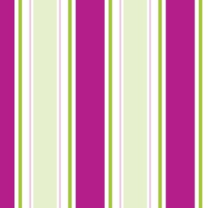 Pink and Green Stripes with pale Green stripes