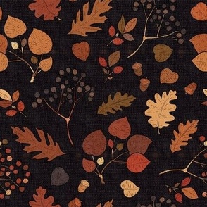 Autumn in the Woods - Hand Drawn Botanicals / Medium