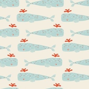 Kids Pattern With Cute Whales 