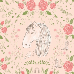 Horse-and-Roses-Home-on-the-range Blush