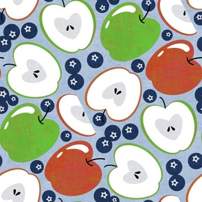 Apples and Blueberries - large scale