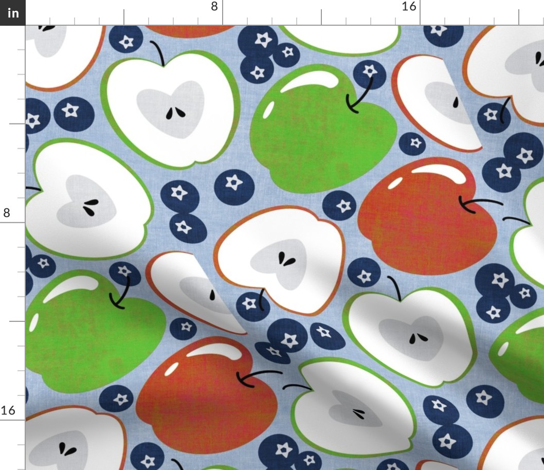 Apples and Blueberries - large scale