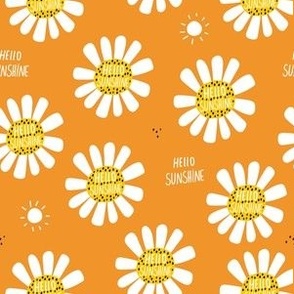 Hello sunshine daisy print