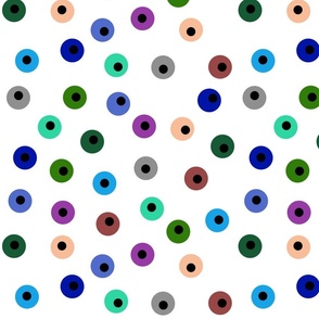 Big Spots Inverse + Black Dots on White
