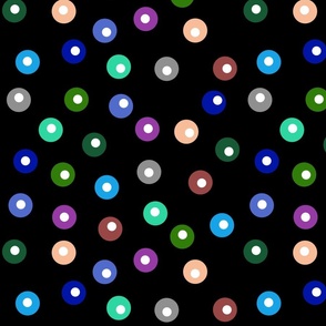Big Spots Inverse + White Dots on Black
