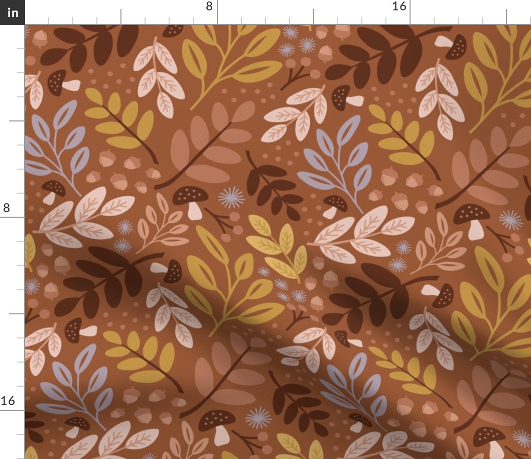 Fall Botanical - Terracotta Large Scale