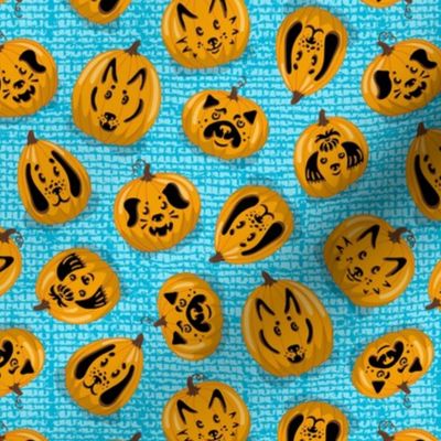 Dog-O-Lanterns (Orange and Blue Palette) – Small Scale