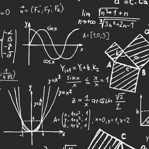 Chalkboard Math Equations
