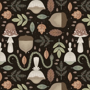 forest pattern - brown