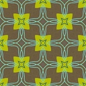 Mid-century Hawaiian Coordinate Olive Squares