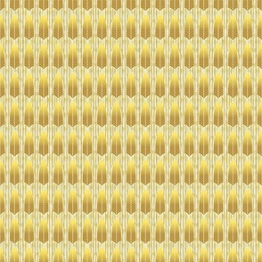 Simple Stripe Art Deco Leaf Skeleton -- Yellow Art Deco -- 900dpi (17% of Full Scale)