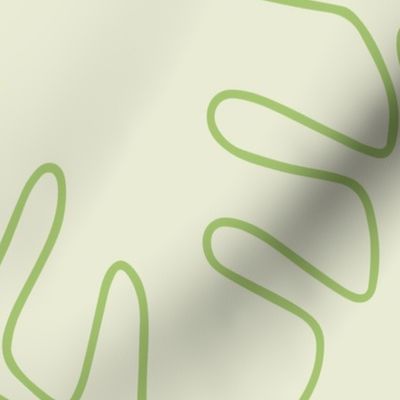 Jumbo // Monstera-line in green