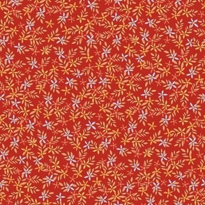 Autumn floral red by Jac Slade