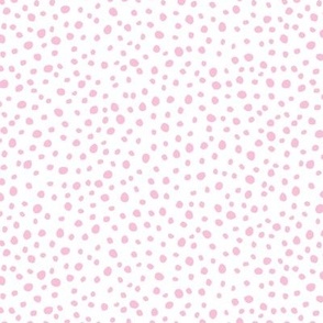 Soft Pink Organic Polka Dots