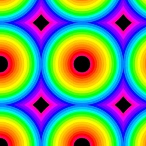 Crazy circles - rainbow