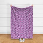 Dino Block Print Raspberry Lilac Small