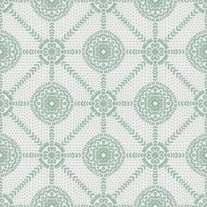 Moroccan tile sage