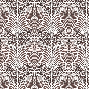 Brown drop damask