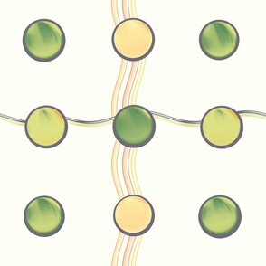Abstract Minimalism - Polka Dot Check - Happy Colors - Jumbo Tactile Design