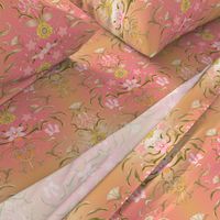 Art Nouveau Cream Pink Damask