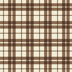 Into The Woods: Brown & Cream Plaid