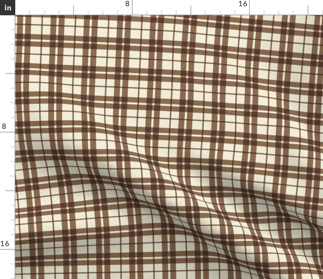 Into The Woods: Brown & Cream Plaid