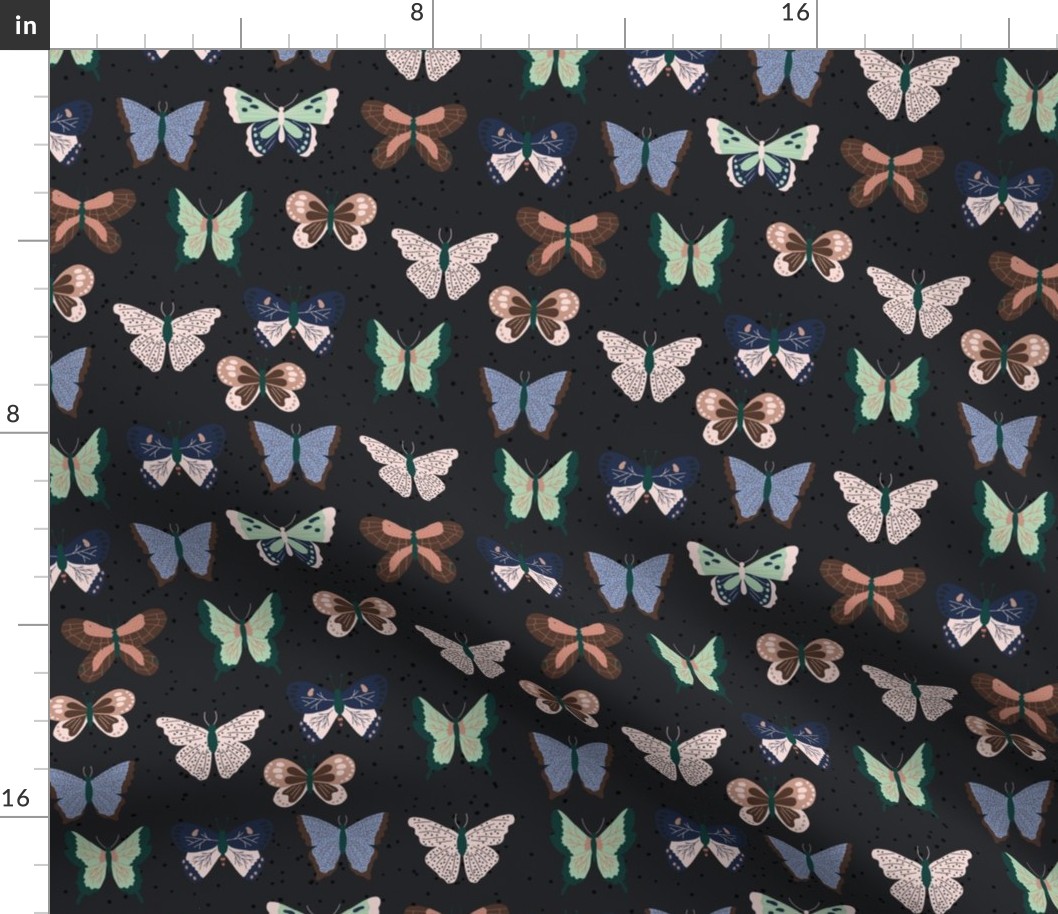 Into The Woods: Multicolor Butterfly-Black
