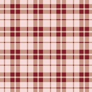 Into The Woods: Brown & Red & Pink Plaid