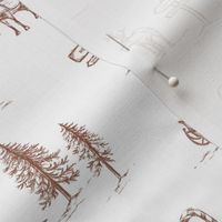 Christmas & Holiday Toile in Crimson & White