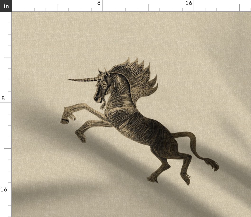 Etched Look Unicorn for Pillow