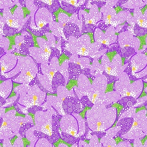 Crocus Flowers - Large Print