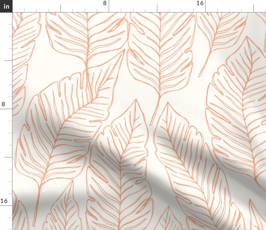 Jumbo // Banana Leaf Outline Orange