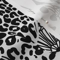 LEOPARD PRINT BLACK AND WHITE