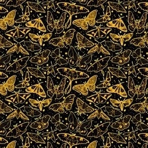  Moth Magic Yellow on Black Micro