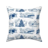 Country Christmas 12x6 Blue