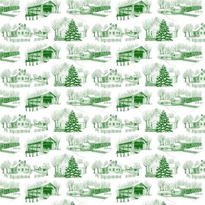 Country Christmas 8x4 Green