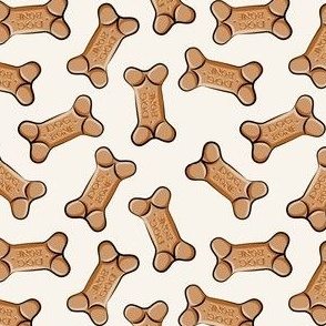 dog bones - dog treats - cream - C21