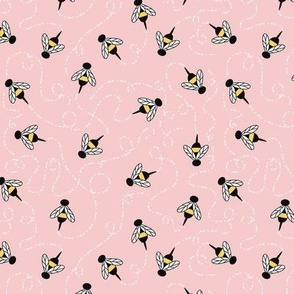 Bee Mine: Pink Bees Flying